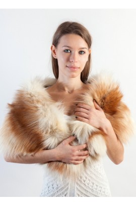 Platinum Gold Fox Fur Stole